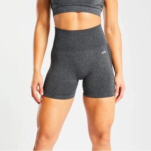 AYBL Empower Seamless Shorts - Black Marl - Size Large